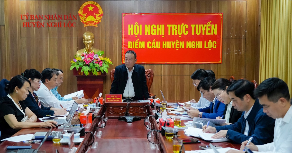 Phó Chủ tịch UBND tỉnh Nghệ An Nguyễn Văn Đệ làm việc với huyện Nghi Lộc về định hướng sắp xếp đơn vị hành chính