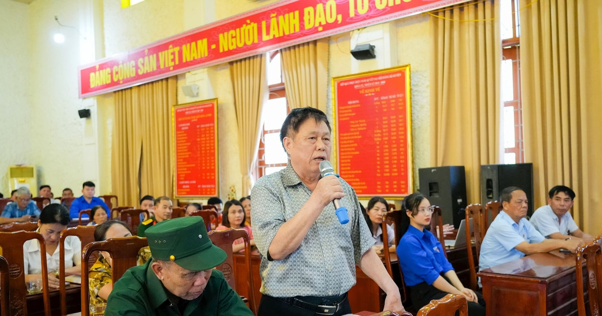 Cử tri huyện Anh Sơn đề xuất nhiều vấn đề liên quan sắp xếp đơn vị hành chính