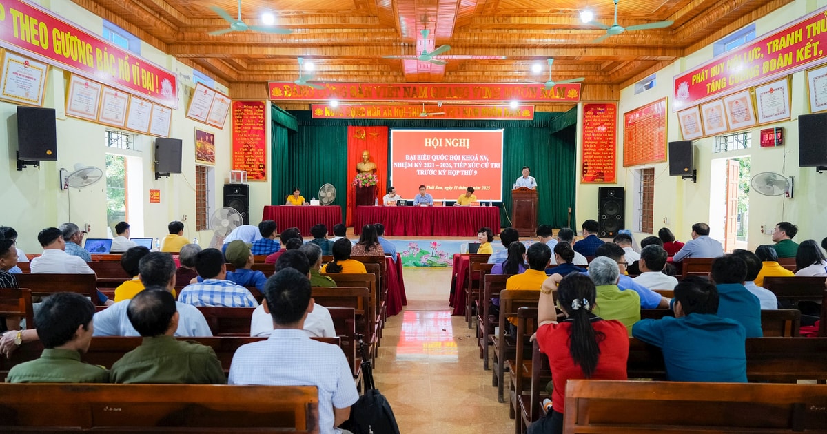 Cử tri huyện Đô Lương kiến nghị nhiều nội dung với đại biểu Quốc hội đoàn Nghệ An