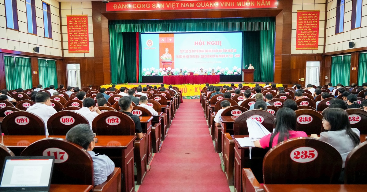 Đại biểu Quốc hội tiếp xúc cử tri huyện Yên Thành