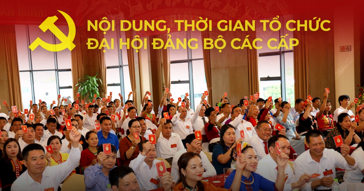 Những điểm mới về nội dung, thời gian tổ chức đại hội đảng bộ các cấp