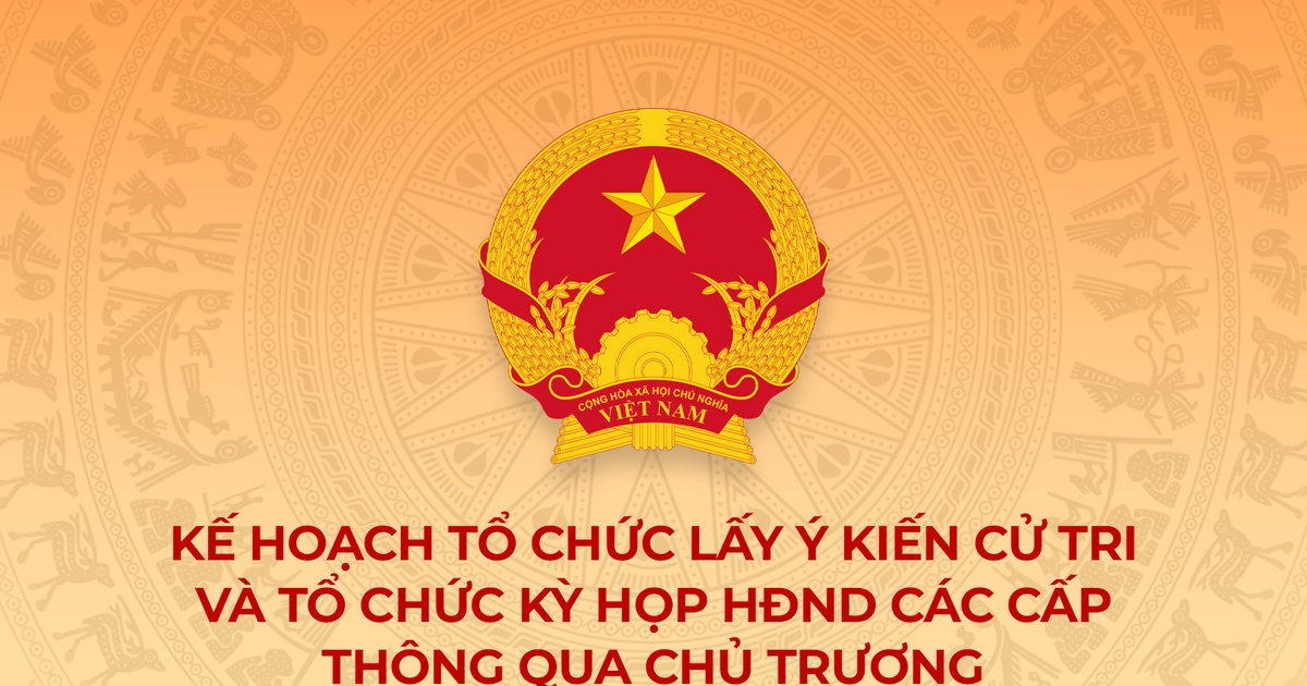 Kế hoạch lấy ý kiến cử tri và tổ chức kỳ họp HĐND các cấp thông qua chủ trương sắp xếp đơn vị hành chính cấp xã trên địa bàn tỉnh Nghệ An