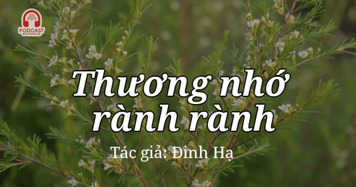 Tản văn hay: Thương nhớ rành rành