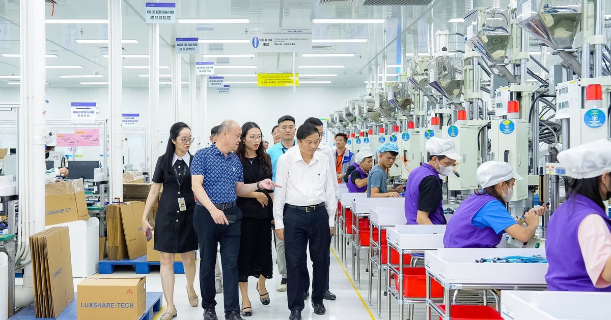 Chủ tịch UBND tỉnh Nghệ An Lê Hồng Vinh kiểm tra hoạt động sản xuất tại Khu công nghiệp VSIP