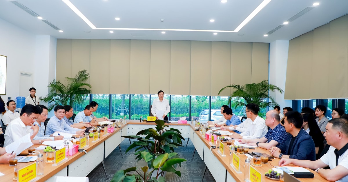 Chủ tịch UBND tỉnh Lê Hồng Vinh làm việc với VSIP Nghệ An và các nhà đầu tư thứ cấp