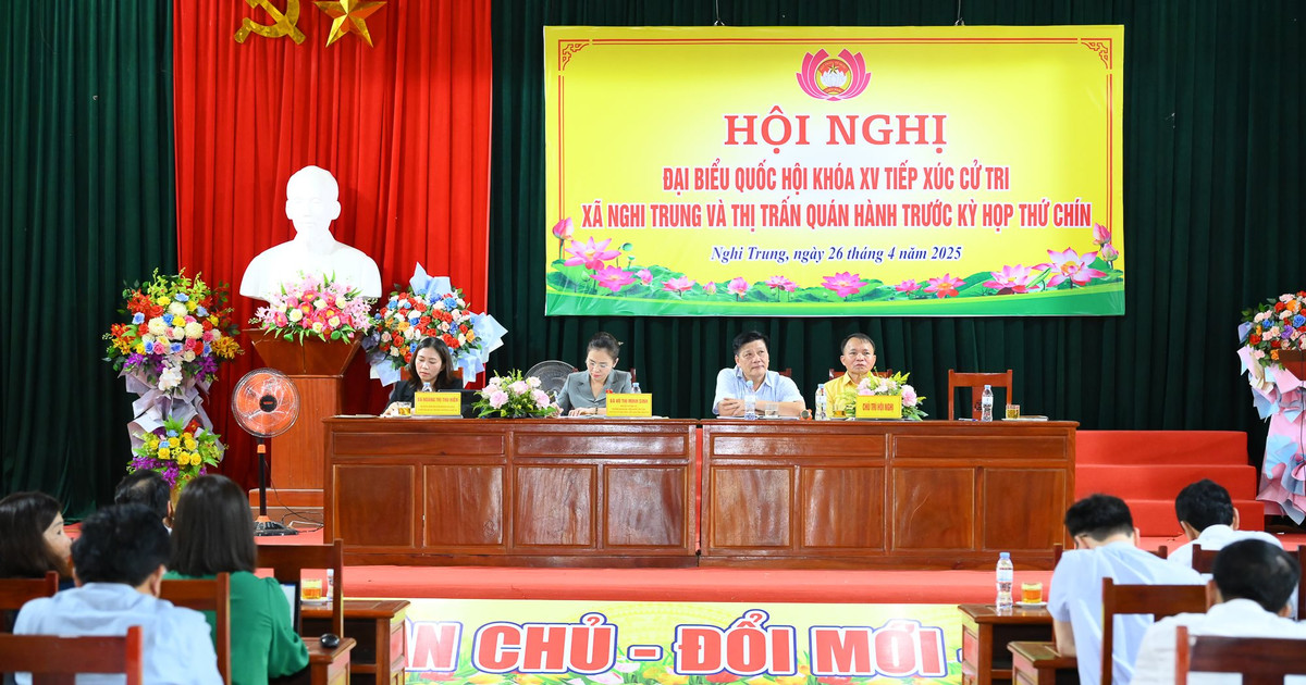Cử tri huyện Nghi Lộc kiến nghị chế độ đối với cán bộ bán chuyên trách sau sáp nhập