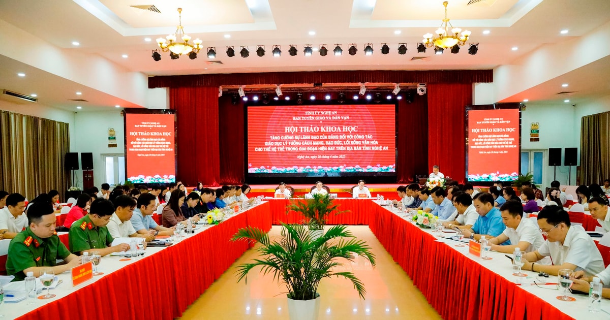 Tăng cường công tác giáo dục lý tưởng cách mạng, đạo đức, lối sống văn hóa cho thế hệ trẻ Nghệ An