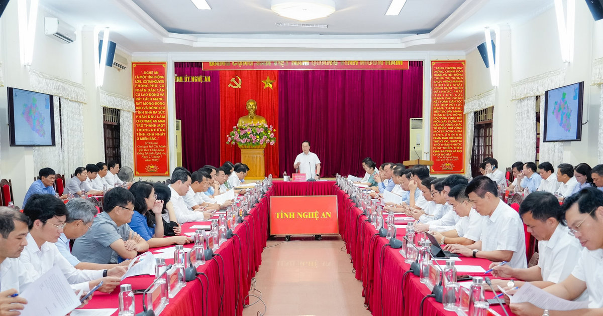 Kết luận của Ban Chỉ đạo tỉnh về thực hiện sắp xếp, tổ chức lại đơn vị hành chính cấp xã trên địa bàn tỉnh Nghệ An