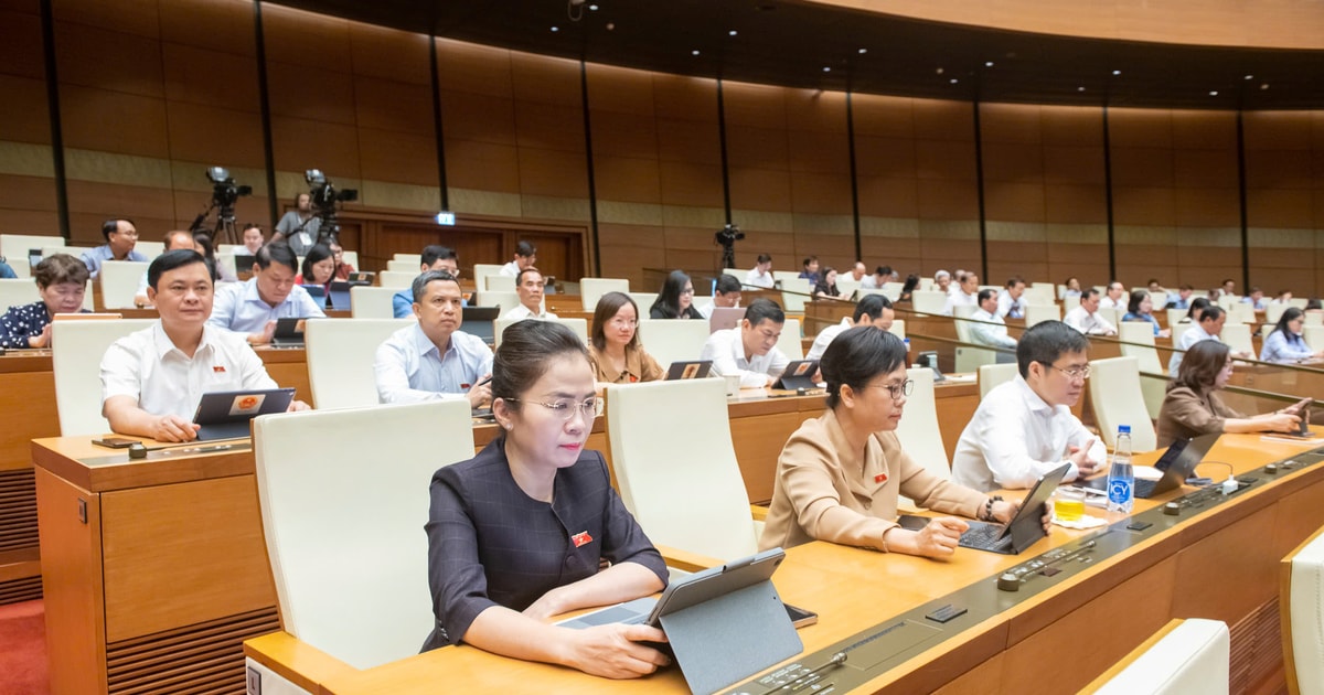 Quốc hội nghe Tờ trình về sửa đổi bổ sung một số điều của Hiến pháp