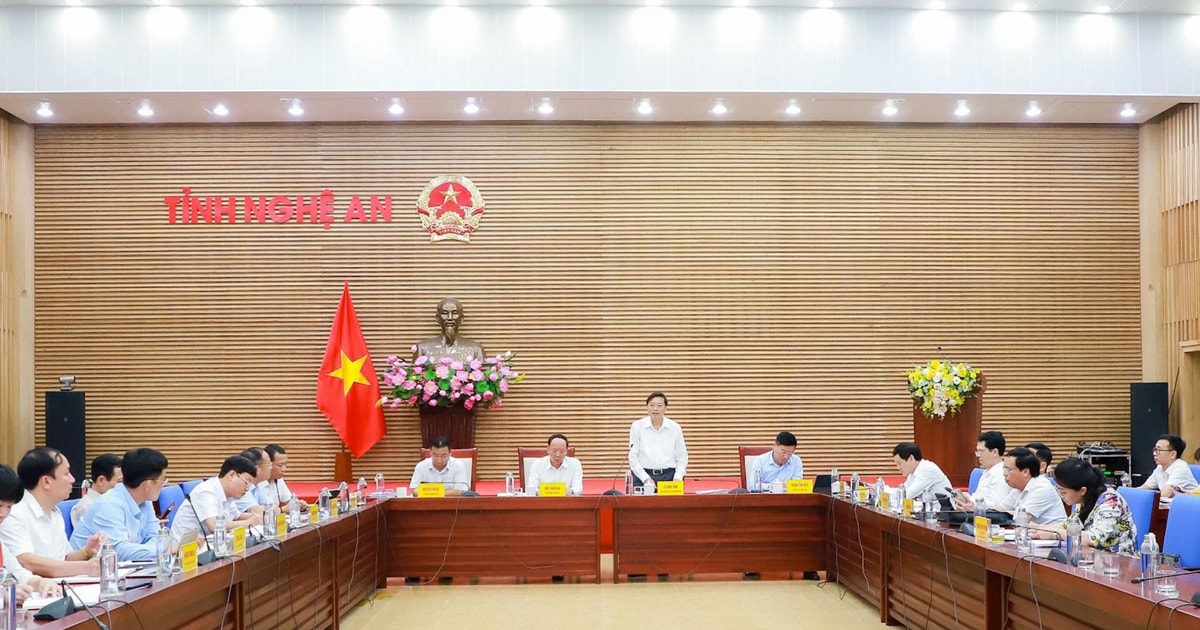 Ban Thường vụ Đảng ủy UBND tỉnh Nghệ An thông qua Đề án sắp xếp hệ thống cơ quan thanh tra