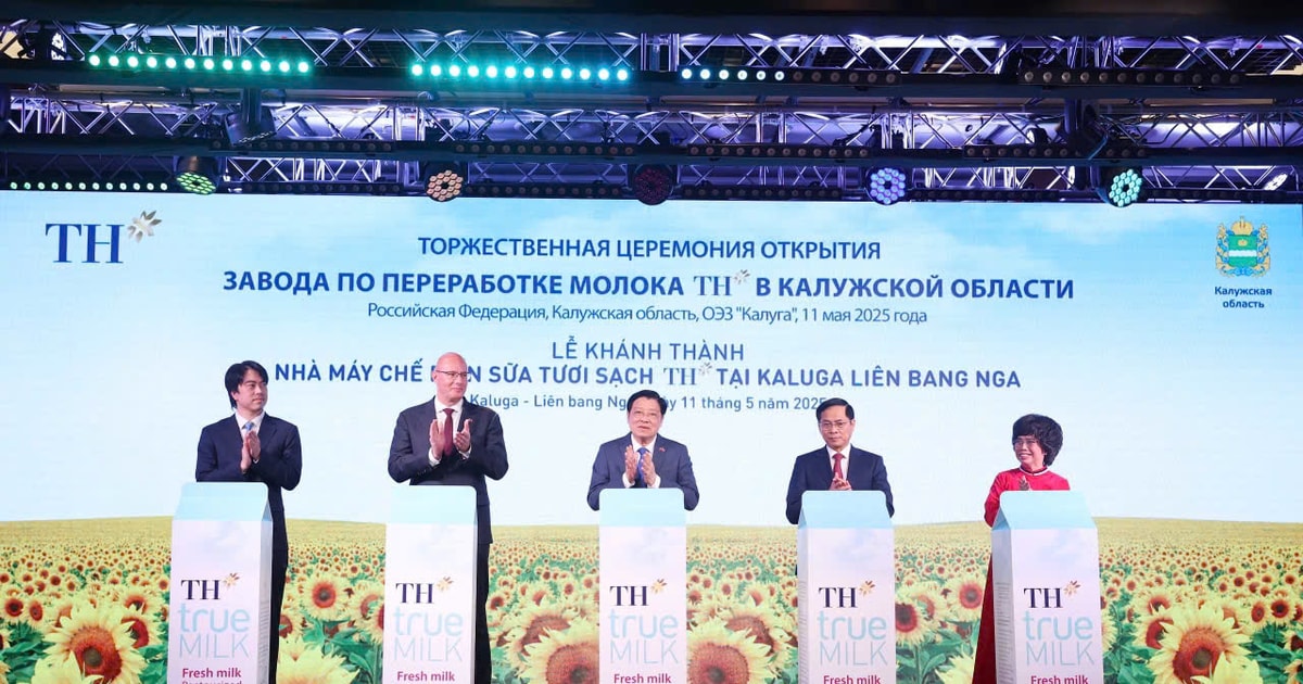 Tập đoàn TH khánh thành Nhà máy chế biến sữa công suất lớn hàng đầu tại Nga