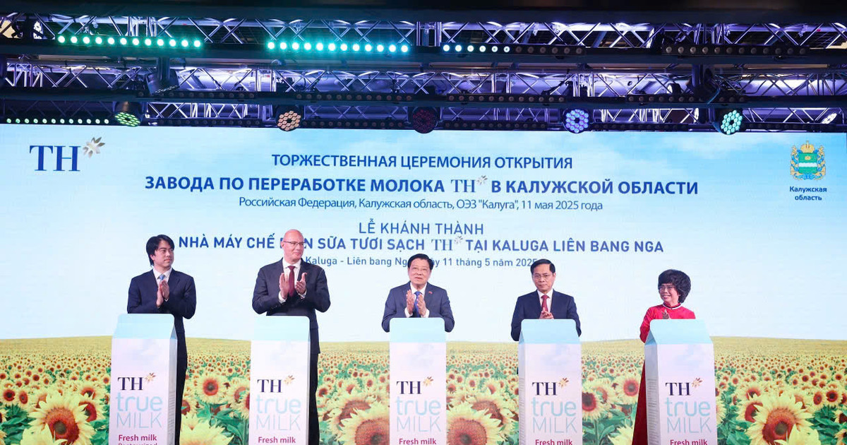 Tập đoàn TH khánh thành Nhà máy chế biến sữa công suất lớn hàng đầu tại Nga