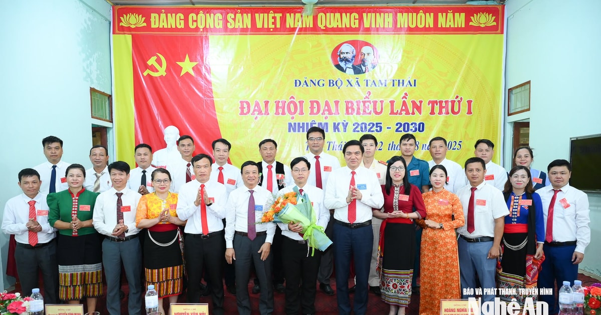 Phó Bí thư Thường trực Tỉnh ủy dự và chỉ đạo Đại hội đại biểu Đảng bộ xã Tam Thái