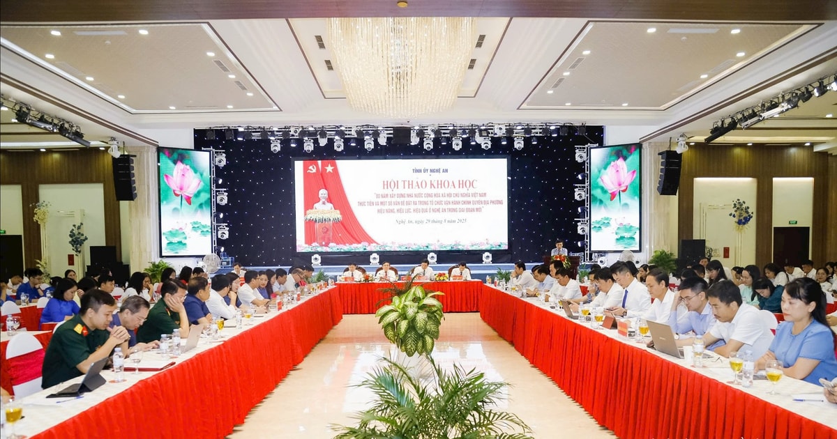 Hội thảo khoa học về xây dựng tổ chức và vận hành chính quyền địa phương 2 cấp ở Nghệ An trong giai đoạn mới