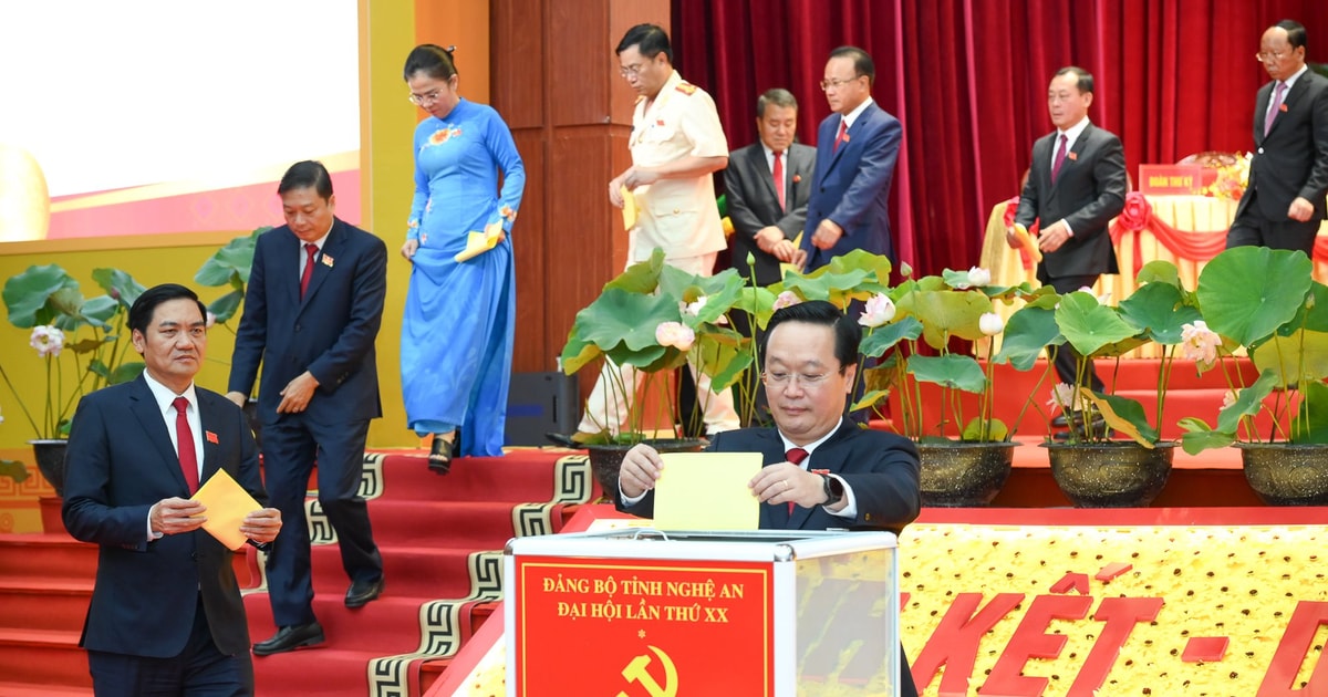 Danh sách đoàn đại biểu chính thức của Đảng bộ tỉnh Nghệ An dự Đại hội đại biểu toàn quốc lần thứ XIV của Đảng