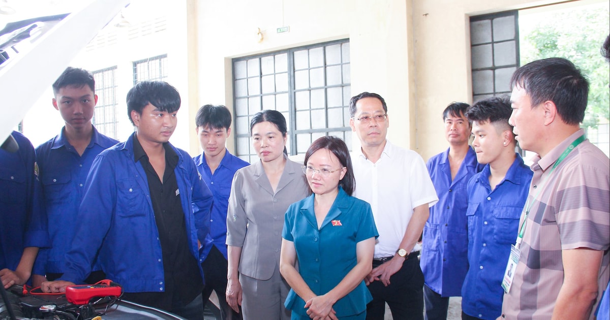Đoàn Đại biểu Quốc hội tỉnh khảo sát việc thực hiện Luật Giáo dục Đại học, Luật Giáo dục Nghề nghiệp