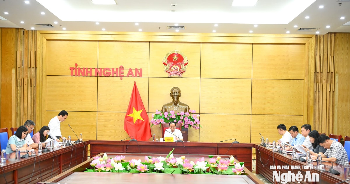 UBND tỉnh Nghệ An cho ý kiến về quy định trong lĩnh vực thanh tra, giải quyết khiếu nại tố cáo