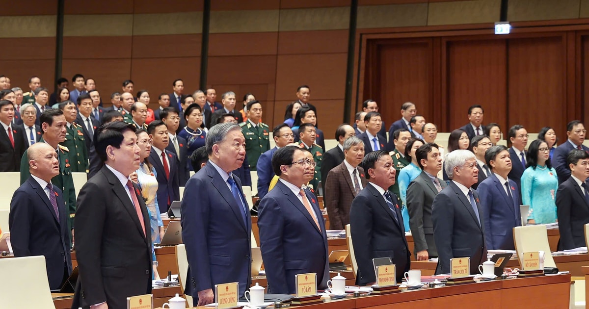 Kỳ họp cuối cùng Quốc hội khóa XV trọng thể khai mạc