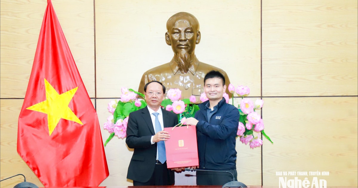 Lãnh đạo tỉnh Nghệ An làm việc với nhà đầu tư FDI 145 triệu USD và các đối tác công nghệ quốc tế