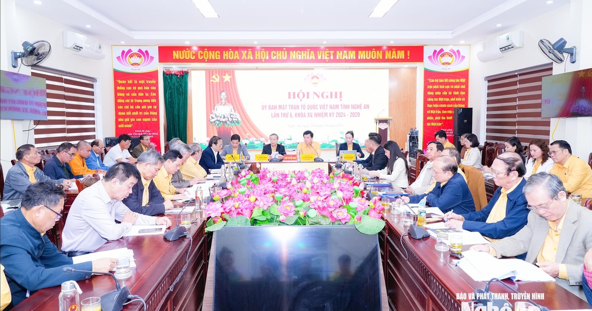 Đại hội đại biểu Mặt trận Tổ quốc Việt Nam tỉnh Nghệ An lần thứ XVI dự kiến diễn ra từ ngày 20 - 21/11