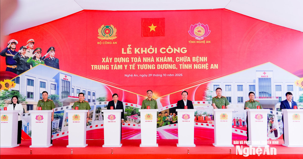 Khởi công xây dựng tòa nhà khám, chữa bệnh Trung tâm Y tế Tương Dương, tỉnh Nghệ An