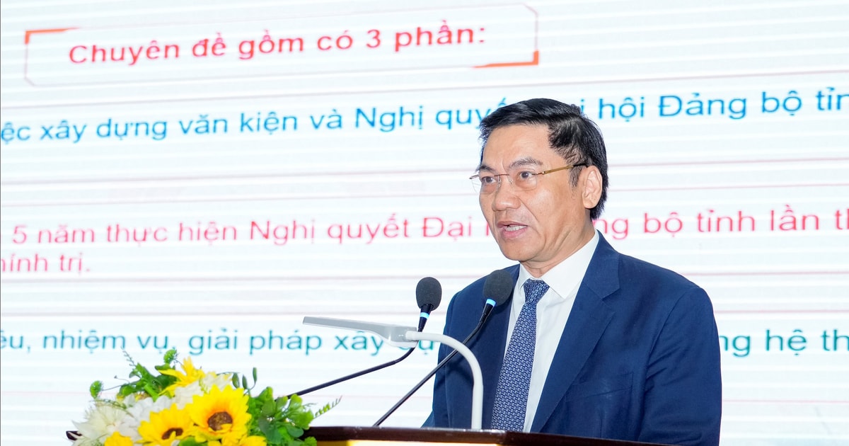 Phó Bí thư Thường trực Tỉnh ủy Nghệ An Hoàng Nghĩa Hiếu: Đảng giữ vai trò lãnh đạo toàn diện, định hướng tư duy và chiến lược phát triển