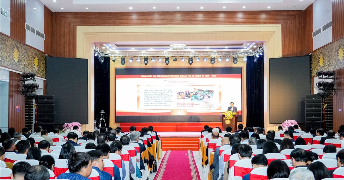 Nghệ An tổ chức Hội nghị nghiên cứu, quán triệt và triển khai thực hiện Nghị quyết Đại hội Đảng bộ tỉnh lần thứ XX