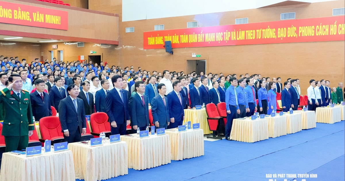 Khai mạc trọng thể Đại hội đại biểu Đoàn TNCS Hồ Chí Minh tỉnh Nghệ An lần thứ XIX, nhiệm kỳ 2025-2030