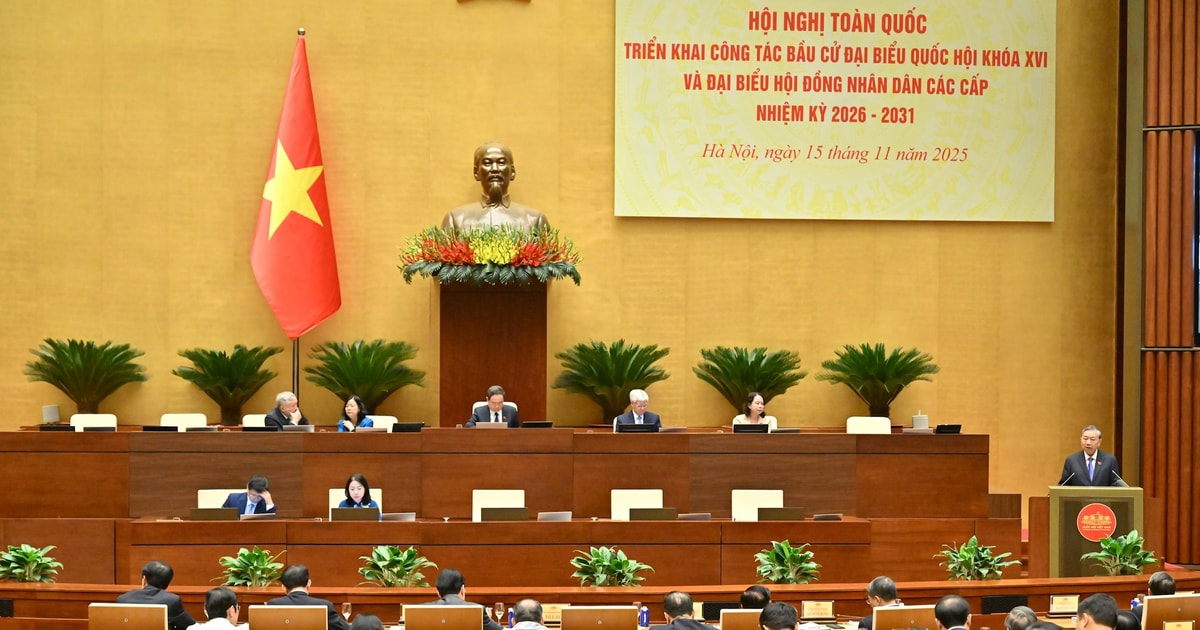 Hội nghị toàn quốc triển khai công tác bầu cử đại biểu Quốc hội khoá XVI và đại biểu HĐND các cấp nhiệm kỳ 2026 – 2031