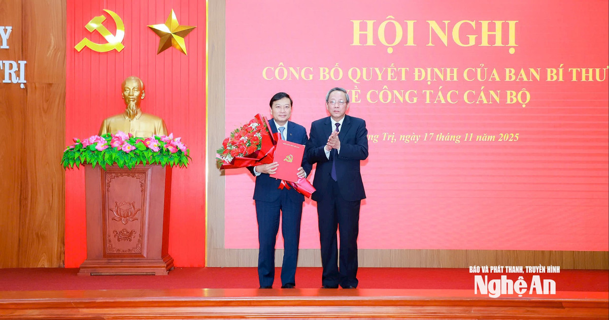 Đồng chí Lê Hồng Vinh giữ chức Phó Bí thư Tỉnh ủy Quảng Trị
