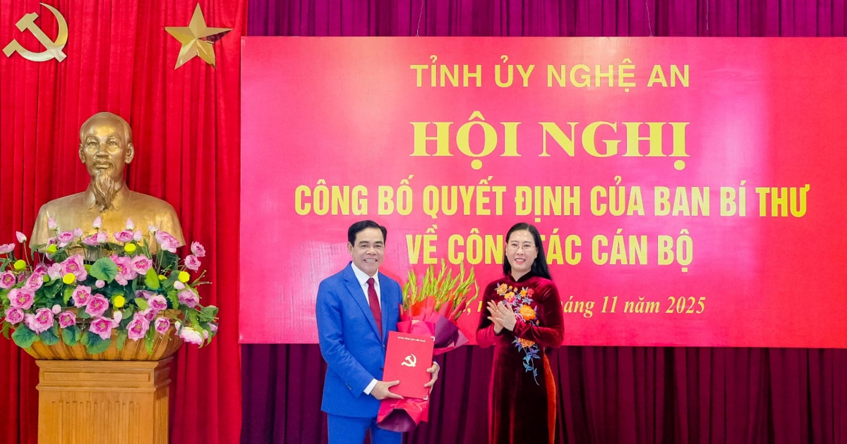 Đồng chí Võ Trọng Hải giữ chức Phó Bí thư Tỉnh ủy Nghệ An