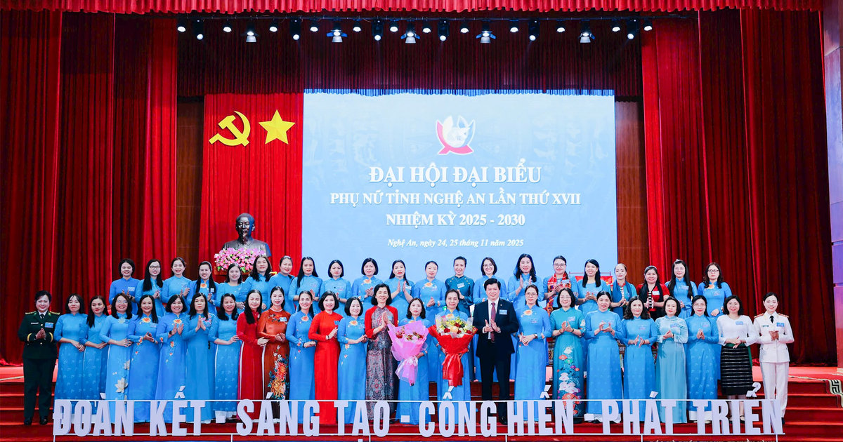 Đồng chí Hoàng Thị Thu Hiền tái giữ chức Chủ tịch Hội LHPN tỉnh Nghệ An khoá XVII, nhiệm kỳ 2025 – 2030