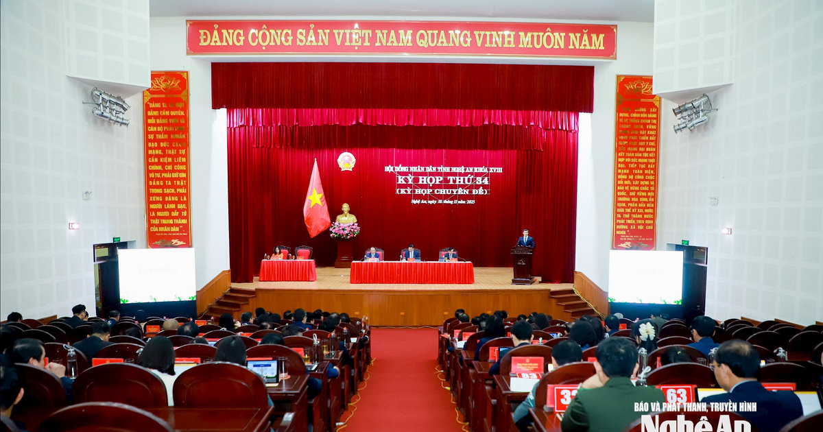 Thường trực HĐND tỉnh Nghệ An triệu tập Kỳ họp thứ 35, dự kiến xem xét, thông qua 45 dự thảo nghị quyết