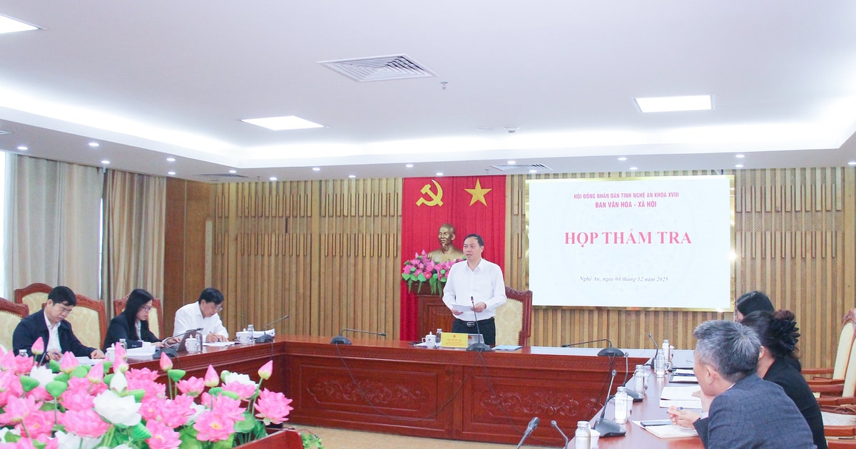 Thẩm tra dự thảo nghị quyết quy định mức học phí đối với cơ sở giáo dục trên địa bàn tỉnh Nghệ An