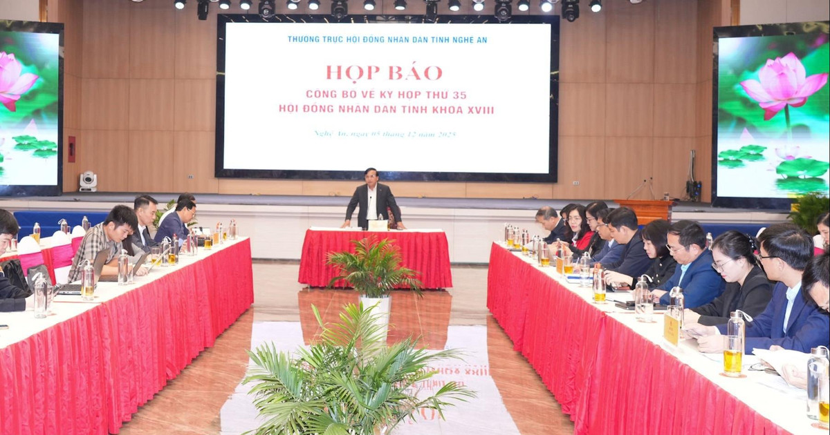 Họp báo về Kỳ họp thứ 35, HĐND tỉnh Nghệ An, nhiệm kỳ 2021 - 2026