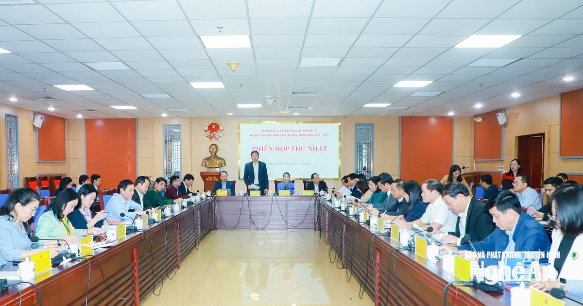 Ủy ban bầu cử tỉnh Nghệ An họp Phiên thứ nhất