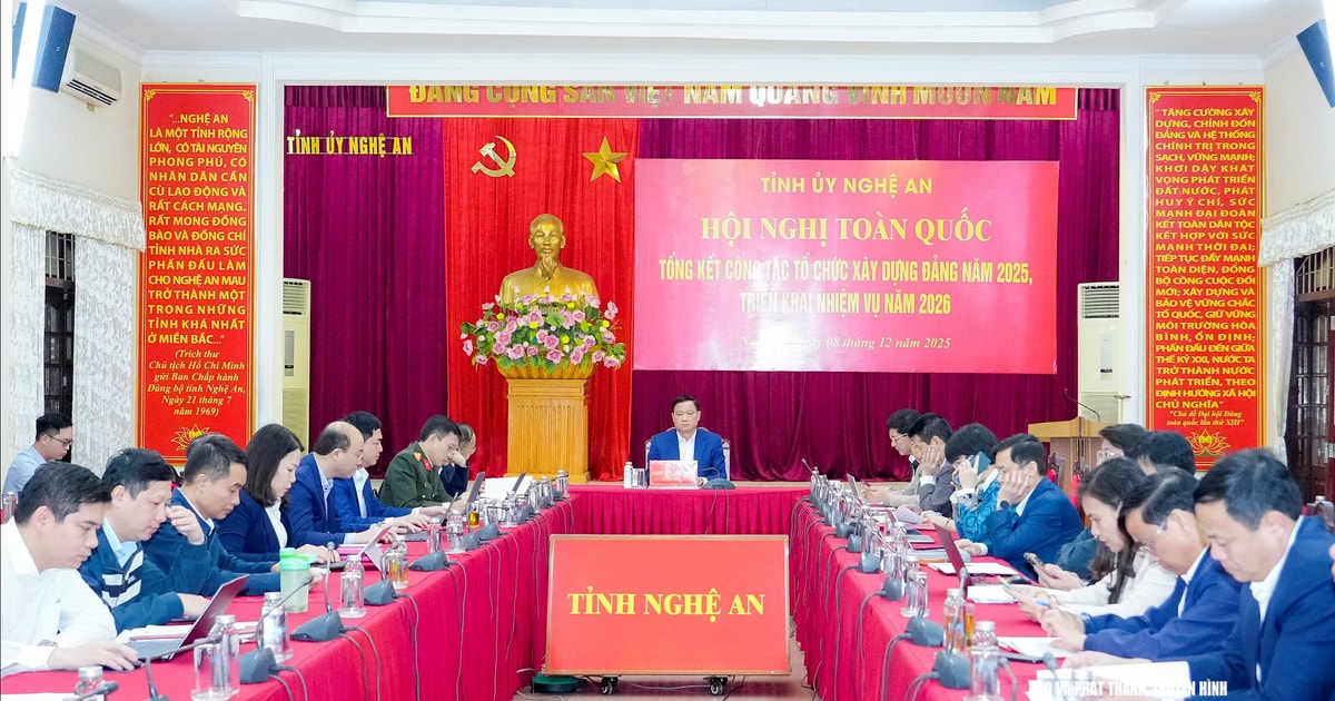 Hội nghị tổng kết công tác tổ chức xây dựng Đảng năm 2025, triển khai nhiệm vụ năm 2026
