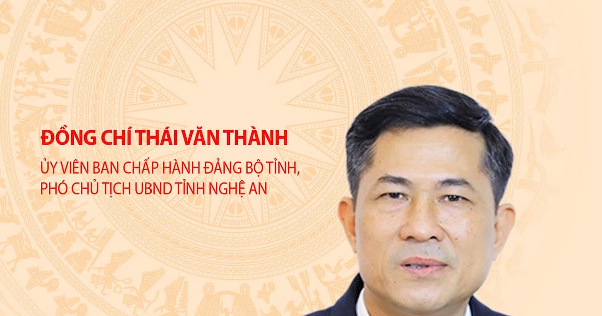 Infographic: Chân dung đồng chí Thái Văn Thành - tân Phó Chủ tịch UBND tỉnh Nghệ An