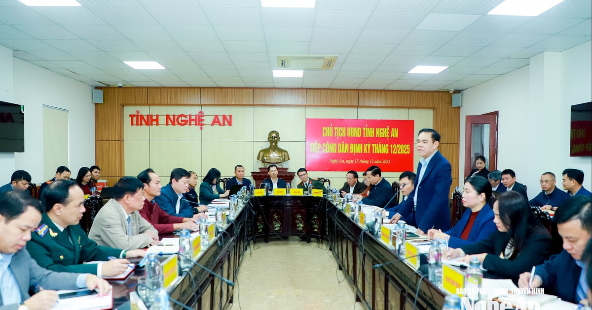 Chủ tịch UBND tỉnh Võ Trọng Hải tiếp công dân phiên định kỳ tháng 12/2025