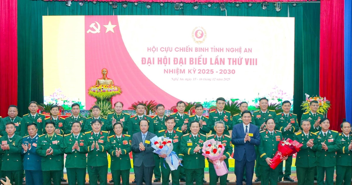 Trang trọng Đại hội đại biểu Hội Cựu chiến binh tỉnh Nghệ An lần thứ VIII