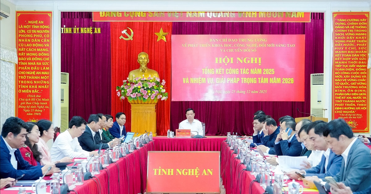 Tổng Bí thư Tô Lâm chủ trì hội nghị tổng kết phát triển khoa học, công nghệ, đổi mới sáng tạo và chuyển đổi số năm 2025