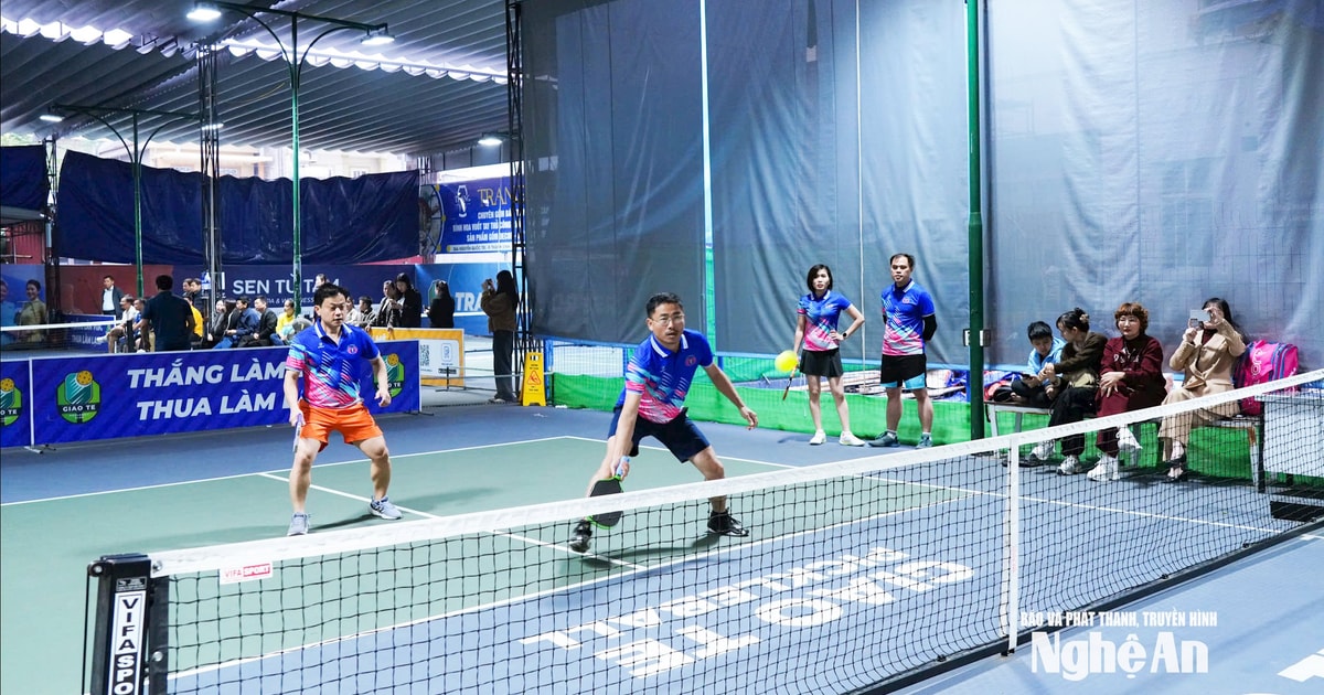 Khai mạc giải Pickleball Kỷ niệm 80 năm Ngày bầu cử đầu tiên của HĐND tỉnh Nghệ An