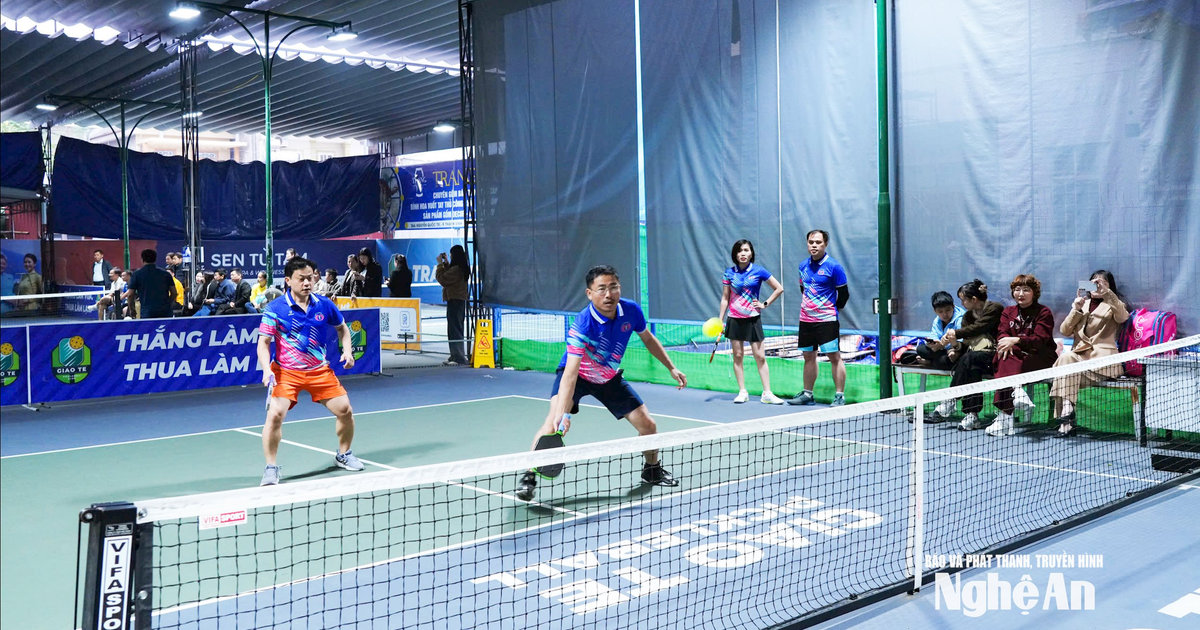 Khai mạc giải Pickleball Kỷ niệm 80 năm Ngày bầu cử đầu tiên của HĐND tỉnh Nghệ An