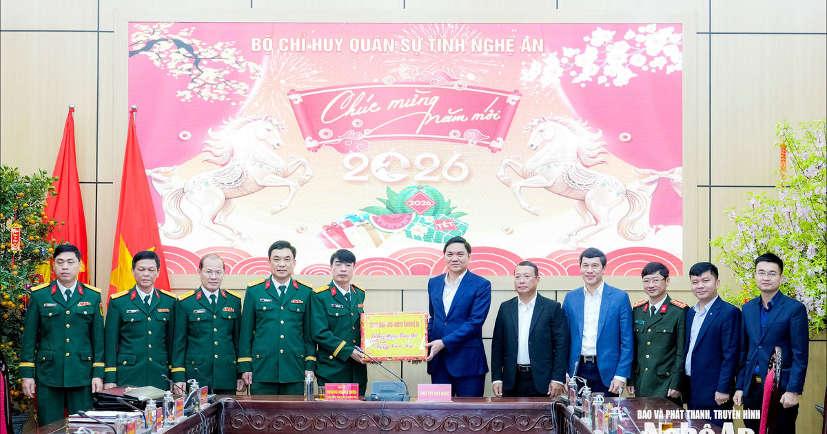 Phó Bí thư Thường trực Tỉnh ủy, Chủ tịch HĐND tỉnh Hoàng Nghĩa Hiếu động viên các đơn vị trực, làm việc xuyên Tết