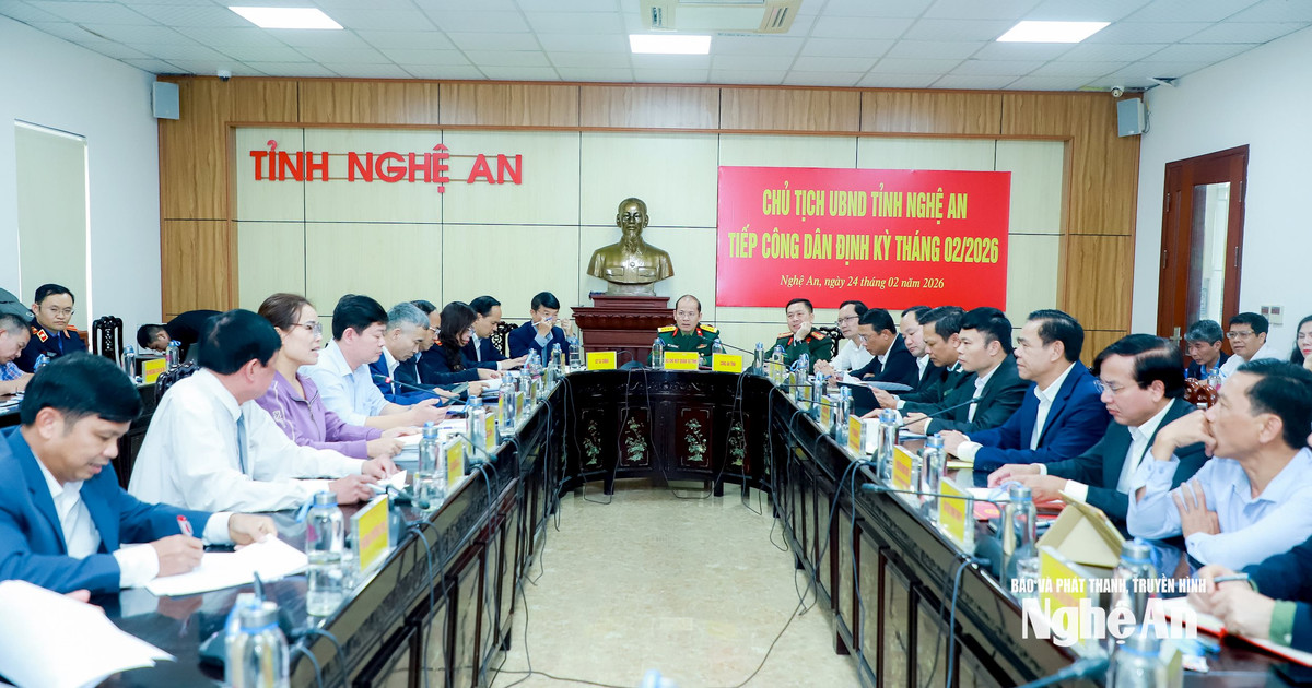 Chủ tịch UBND tỉnh Nghệ An Võ Trọng Hải tiếp công dân phiên định kỳ tháng 2/2026