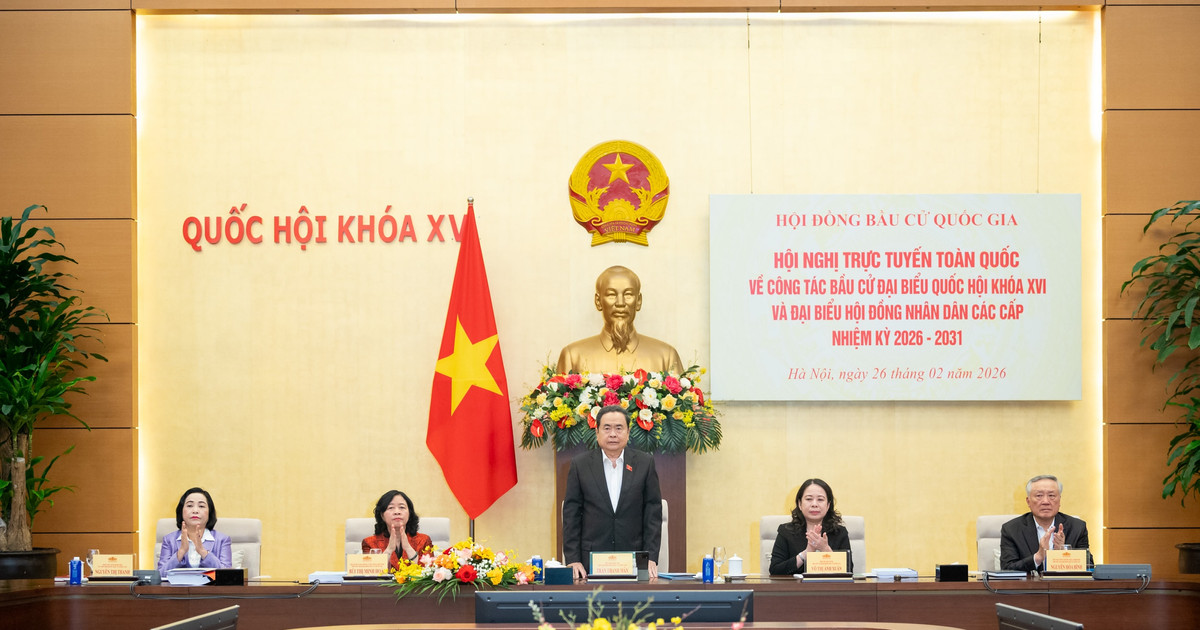 Chủ tịch Quốc hội Trần Thanh Mẫn chủ trì Hội nghị trực tuyến toàn quốc triển khai công tác bầu cử