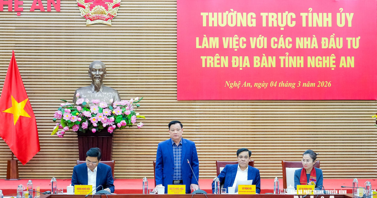 Thường trực Tỉnh ủy làm việc với một số nhà đầu tư trên địa bàn tỉnh