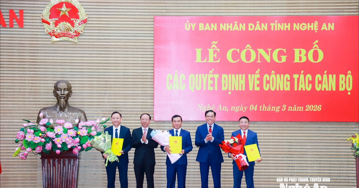 Nghệ An bổ nhiệm lãnh đạo Ban Quản lý Khu kinh tế Đông Nam và 2 ban quản lý dự án