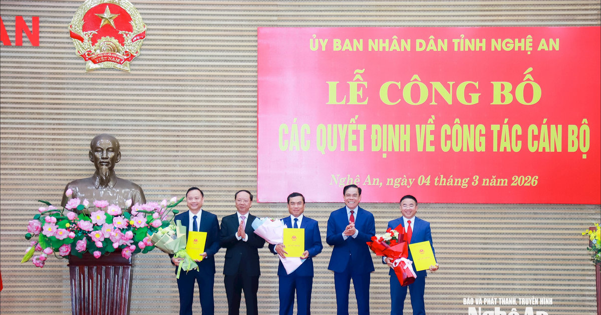 Nghệ An bổ nhiệm lãnh đạo Ban Quản lý Khu kinh tế Đông Nam và 2 ban quản lý dự án