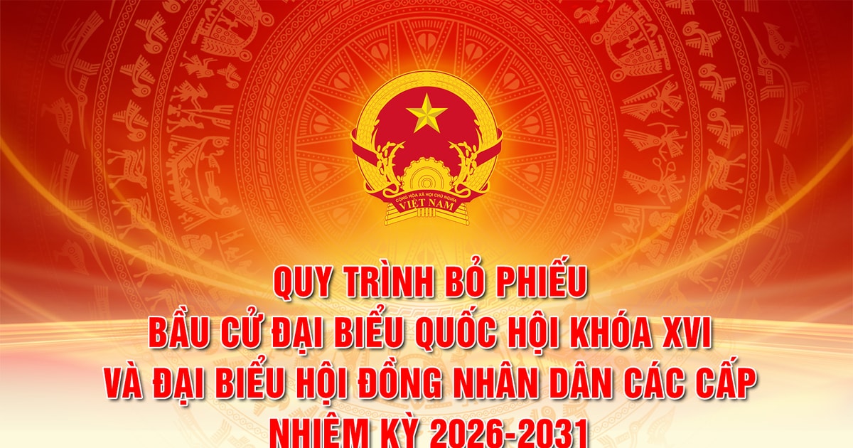 [Infographics] Quy trình bỏ phiếu bầu cử đại biểu Quốc hội và đại biểu HĐND các cấp